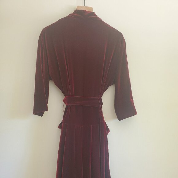 Luisa Beccaria Luisa Wrap Velvet Dress - Picture 7 of 8